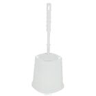 Ершик для туалета Dunya Plastik "Раттан", цвет: белый
