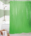 Шторы д/ванн 3D 180х180см зелёная