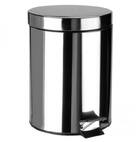 Ведро 8 литров с педалью хромированное