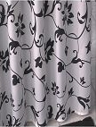 Шторы для в/к полиэстер ZALEL 180*200 бело-чёрн.