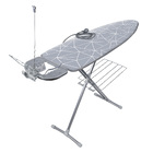 Гладильная доска Ника-best с линиями на сером